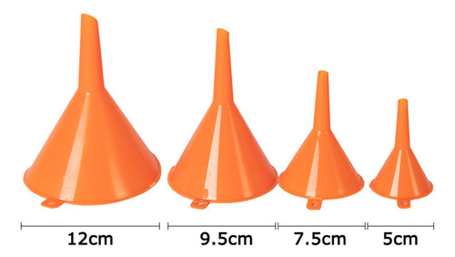 Embudos De Plástico De 4 Piezas Accesorios Embudos De