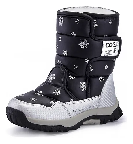 Botas De Nieve Para Niños Zapatos De Algodón Calientes