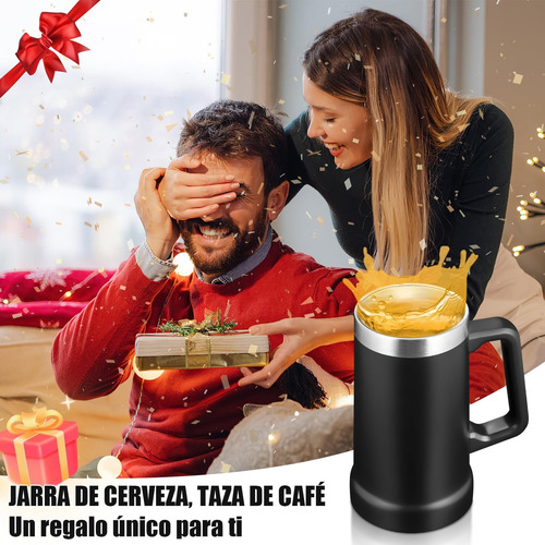 Juego De 2 Tazas Cerveza Acero Inoxidable, Taza De Cerveza