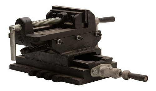Morsa Plana En Cruz 100 Mm 4 Base Para Taladro De Banco Pro