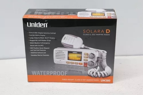 Uniden Solara D UM380 Fixed Mount Class D VHF Marine Radio