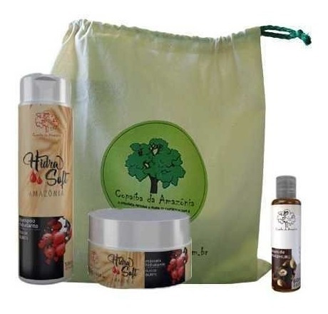Imagem 1 de 1 de Kit Shampoo De Buriti 300 Ml + Mascara 300 G. + Sérum 60 Ml