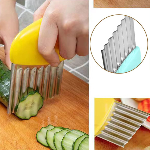 Cortador De Arrugado Ondulado Chopper Cuchillo Slicer Help