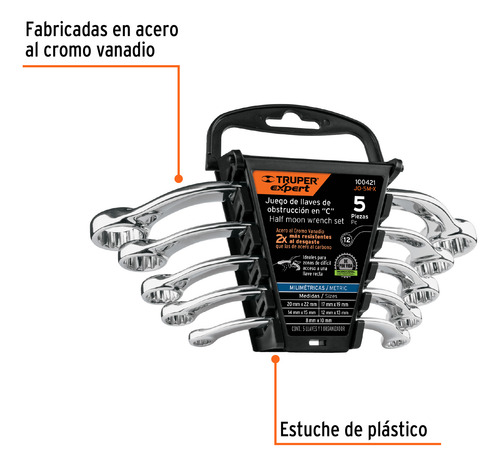 Juego Llaves De Obstruccion Para Tuercas Hexagonales 100421