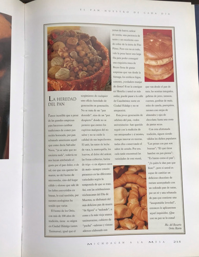 Michoacán A La Mesa González L Y Blanco Cocina Michoacana (Usado)