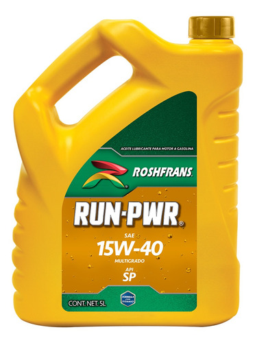 Aceite De Motor Roshfrans Run-pwr 15w40 5 L