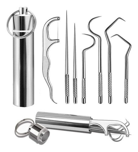 Port Stainless Steel Toothpick Bag Set