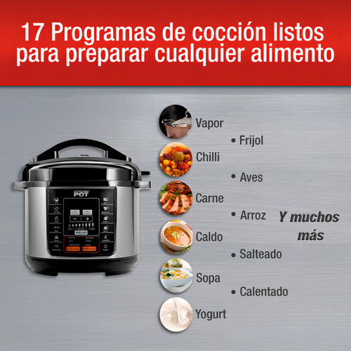 Olla De Presión Eléctrica Multifunción Koblenz Magic Pot Plateado 60 (Usado)