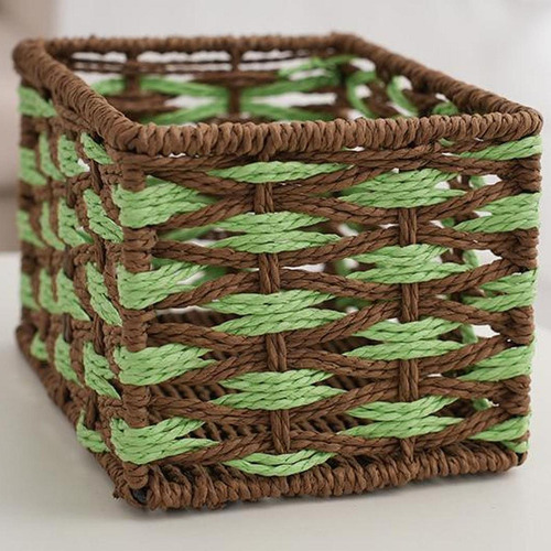 Contenedor De Canasta De Almacenamiento 22cmx16cmx14cm