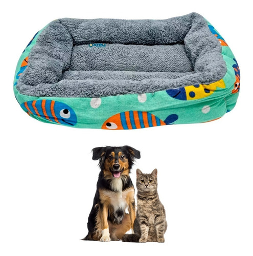 Cucha Cama Colchon Puff Perro Gato Mascota 40x30 Atrix ®