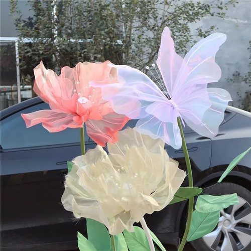 Flor De Mariposa Artificial De 50 Cm