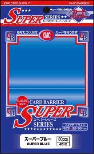 Barrier Super Card Sleeves (80 pieza),  azul, 92 x 66 mm