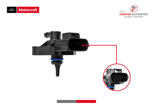 Sensor Presion Riel Inyectores Ford F150 4.2 2008 Motorcraft