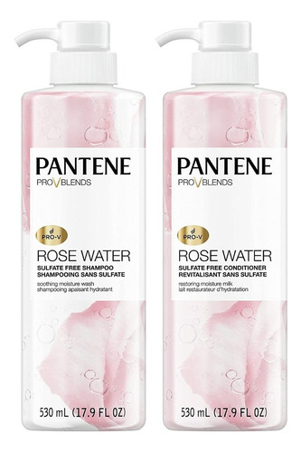  Pantene Rose Water Kit Acondicionador Y Champú Sin Sulfatos