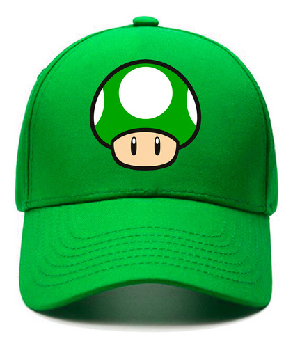 Gorra Hongo Verde Mario Bros Ajustable