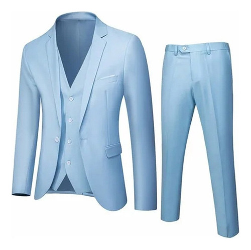 Conjunto De Traje De Boda Informal De Tres Piezas For Hombre