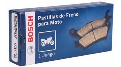 Imagen 1 de 3 de Pastilla Freno Fa 323 Bosch Hd150 Honda 125 Elite M/n V Men 