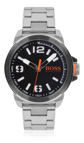 Reloj Hugo Boss Fondo Negro Orange Mod 1513153