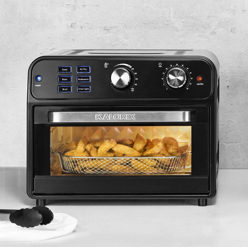 Horno Freidora Aire Tostar, Rostizar, Asar 5-1 Kalorik 20lts Negro
