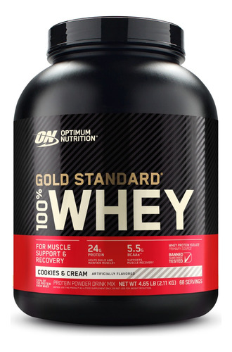 Optimum Nutrition Gold Standard 100% Whey Proteína 5 Libras