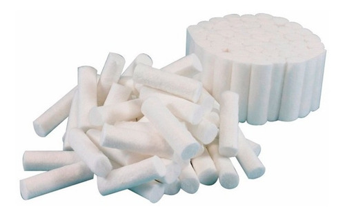 Torulas De Algodón Dentales 8 Mm Cranberry - 500 Unidades