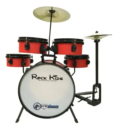 Bateria Infantil Rmv Rock Kids I I Com Chimbal Vermelho