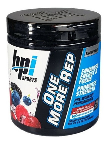 Pre Entreno Bpi One More Rep 25 Servicios Sabor Berry Splash