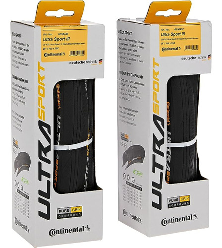 Continental Ultra Sport Iii Puregrip Juego 2 Unidades