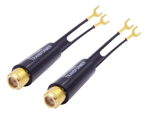 Conector Coaxial Hembra Tipo F Para Cable  | 2 Pack