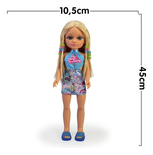 Muñeca Nancy Un Dia Con Trenzas Rubia