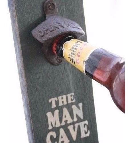 Destapador Vintage De Pared Retro Cerveza Gaseosa Acero