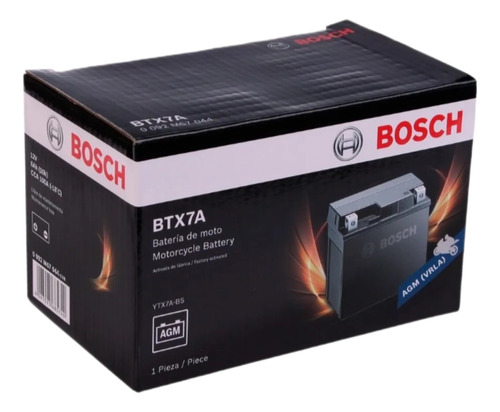 Batería Ytx7a-bs Bosch Btx7a Styler Milano Vx 150 Scooter 