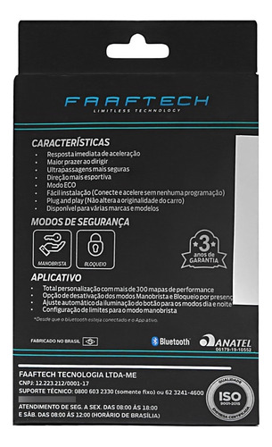 Chip Carro Delay Acelerador Faaftech Shiftpower Todos Carros