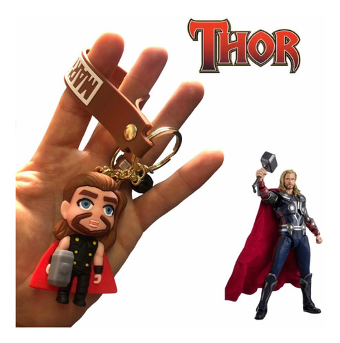 Llavero Thor Y Su Martillo Superheroes Importados Y+ Modelos