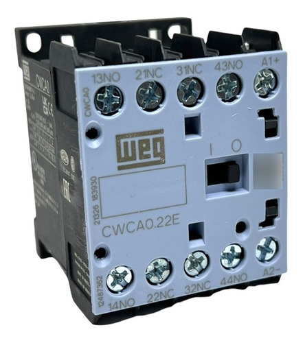Minicontator Auxiliar Weg 12vcc 2na+2nf 10a Cwca0-22-00c02