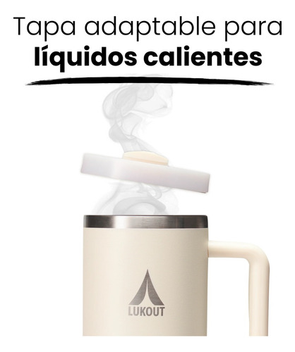 Vaso Térmico Tumbler Lukout 1180 Ml | V2.0 | Cream