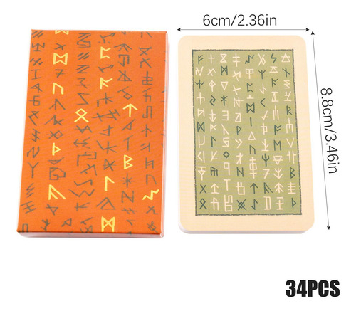 Juego De Cartas De Runas Cartas De Oráculo De Runas Juego De
