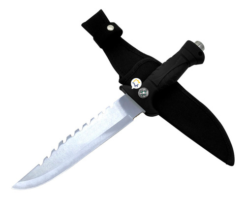 Cuchillo Táctico Camping Supervivencia Pesca + Estuche Rambo