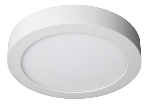 Panel Plafón Aplicar LED 12W Redondo Color Blanco Frío