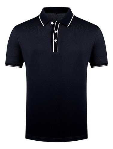 Playera Tipo Polo Casual Calidad Elástica Moda Slim Fit