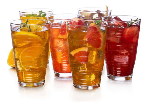 Set 12 Vasos De Vidrio 528ml Orbita - Libbey