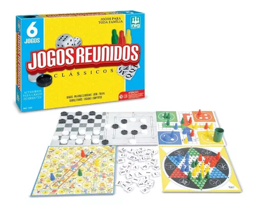 Jogo Tabuleiro Super Ludo Trilha Jogos Clássico De Cartas