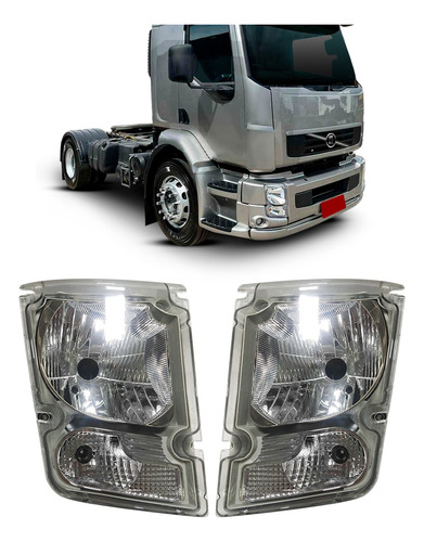 Par Farol Caminhão Compatível Volvo Vm 2006 A 2013