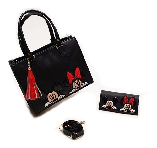 Combo Bolsa Mickey & Minnie Novios + Cartera Mickey & Minnie