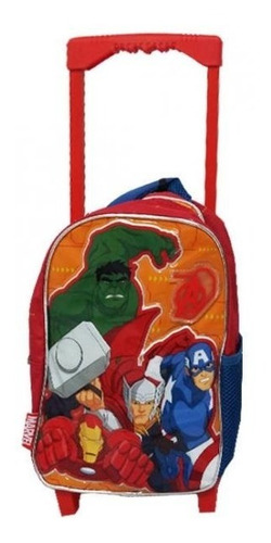 Mochila Carrito Avengers Marvel Jardin 12 Pulgadas Sp593 Color Azul