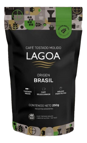 Cafe Lagoa Tostado Molido 250 Grs. Brasil - Sin Tacc