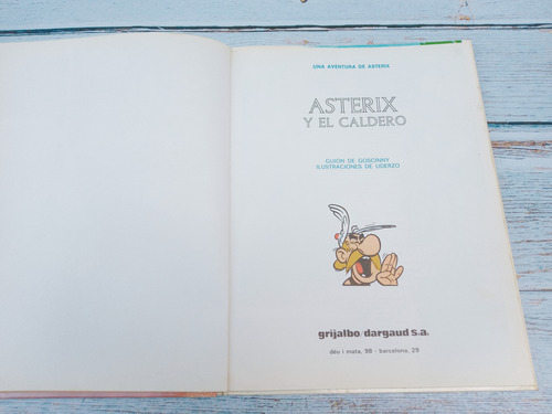 Cuento Infantil Antiguo * Asterix Y El Caldero 1981 Grijalbo (Usado)