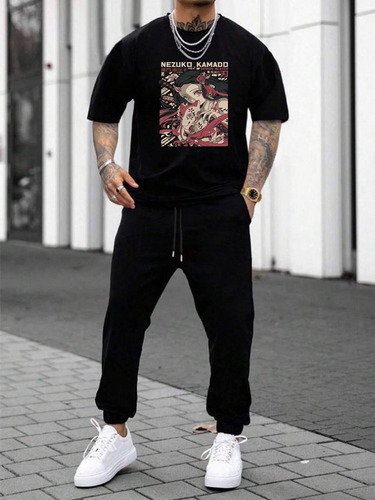 Playera Hombre Y Mujer Manga Corta Anime Oversize Nezuko