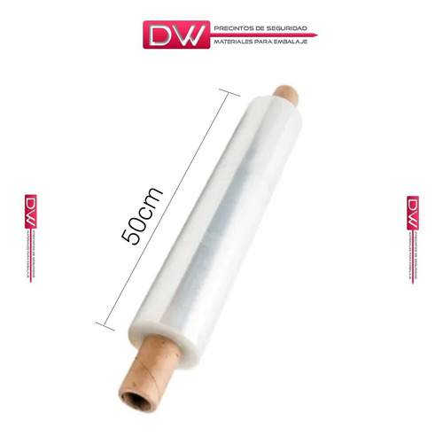 Film Stretch 50cm Con Mango Virgen Cristal 2,6kg Aprox Dw!
