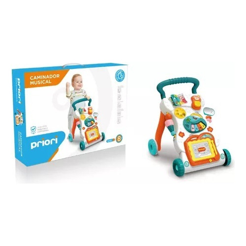 Imagen 4 de 6 de Caminador Bebe Luz Sonido Set De Actividades Priori